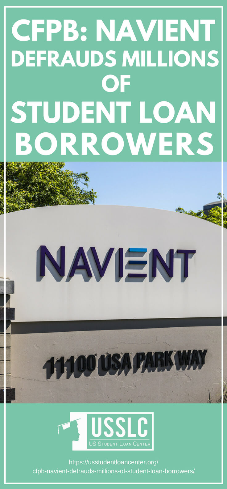 PLACARD | CFPB: Navient Defrauds Millions of Student Loan Borrowers