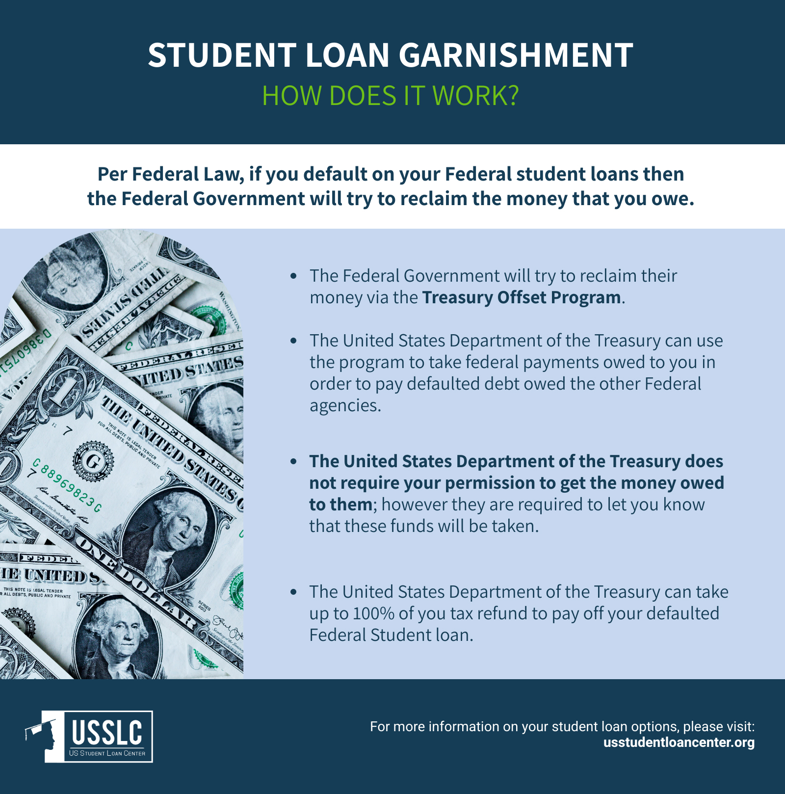how to stop student loans from taking your taxes how does garnishment work